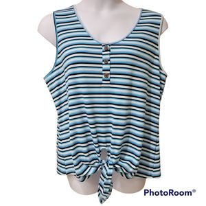 Ana multicolor sleeveless top, NWT, size XXL.